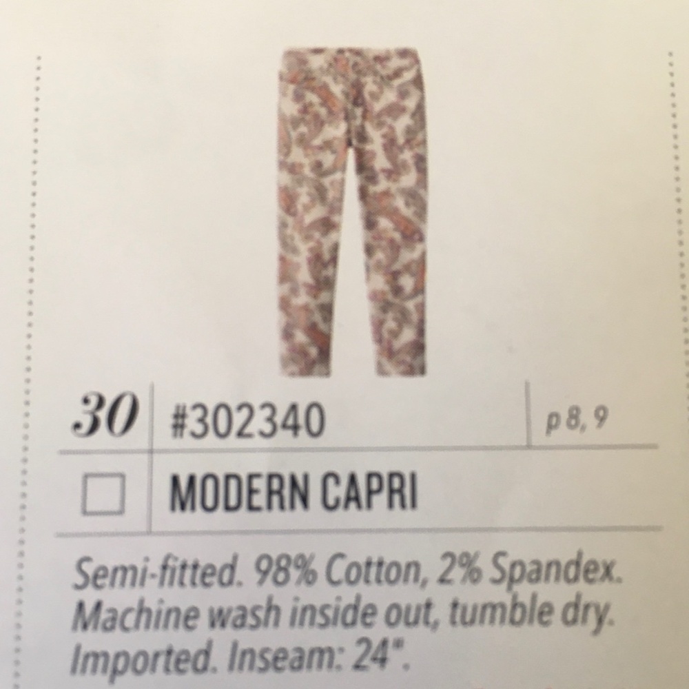 Jockey Modern Capri Size 14